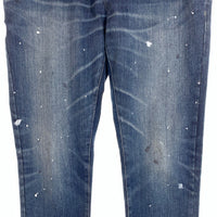 junhashimoto ジュンハシモト NEW CARROT FIT DENIM ニューキャロットフィット デニムパンツ ストレッチスキニー ウォッシュ/ペンキ加工 1082310001 Size 5 福生店