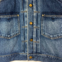 IENA イエナ L'ATELIER DENIM ノーカラーデニムジャケット ブルー size38 瑞穂店