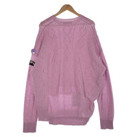 RAF SIMONS ラフシモンズ 21SS Oversized reverse braid relief round nec オーバーサイズ ラウンドネックウールセーター パープル Size S 福生店