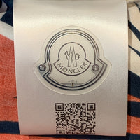 MONCLER モンクレール CAMICIA SHIRTS 総柄プリント ショートスリーブシャツ 袖ワッペン ホワイト レッド ネイビー Size L 福生店