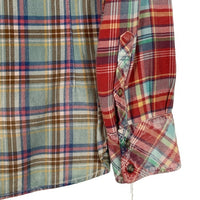 TMT ティーエムティー 13AW フランネル デニム切替 ウエスタンシャツ マルチ TSH-F1306 Size L 福生店
