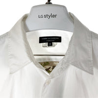 COMME des GARCONS HOMME PLUS コムデギャルソンオムプリュス PO-B052 AD2014 迷彩切替 長袖シャツ ホワイト sizeXS 瑞穂店