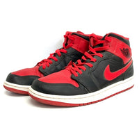 NIKE ナイキ AIR JORDAN 1 MID エアジョーダン1ミッド ブレッドトゥ スニーカー ブラック×レッド DQ8426-060 Size 27.5cm 瑞穂店