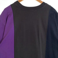 WE11DONE ウェルダン ドッキング Tシャツ プリント 刺繡 ブラック ネイビー パープル WD-TP7-20-100-U-PP Size M 福生店