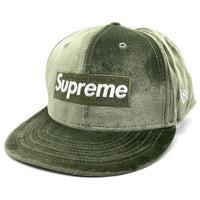 SUPREME シュプリーム 22AW Velour Box Logo New Era ベロアボックスロゴ ニューエラ ベースボールキャップ 59FIFTY グリーン Size 8 (63.5cm) 福生店