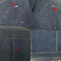 Levi's リーバイス LEJ デニムトラッカージャケット インディゴ 袖カットオフ スナップボタン Size XL 福生店