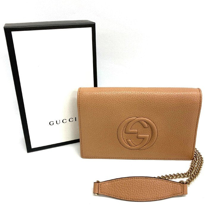 GUCCI グッチ 598211 GGロゴ チェーンウォレット 長財布（小銭入れあり