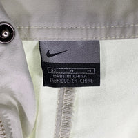 00's NIKE ナイキ コットン クロップドパンツ アイボリー スウッシュ刺繡 Size 32 福生店
