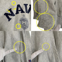 80's Champion チャンピオン リバースウィーブ NAVY ラバープリント プルオーバー フーディー パーカー USA製 Size XL 福生店