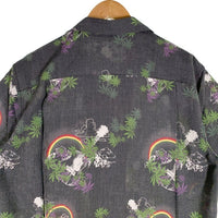 THE NORTH FACE ノースフェイス ポリエステル レーヨン アロハシャツ チャコールグレー AT30604 Size L 福生店