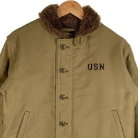 HOUSTON ヒューストン U.S.N. N-1 デッキジャケット カーキ Size 38 福生店