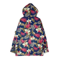 ENGINEERED GARMENTS エンジニアードガーメンツ ボタニカル柄 フード付き 胸ポケット プルオーバー ネイビー sizeM 瑞穂店