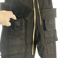 Rick Owens DRKSHDW リックオウエンス ダークシャドウ CREATCH CARGO DRAWSTRING クリーチ カーゴパンツ DU02B4376-SBB ブラック Size XS 福生店