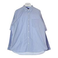 BEAMS ビームス 11-11-0206-803 ストライプ フェイクレイヤードシャツ ブルー sizeM 瑞穂店
