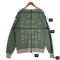 SAINT MICHAEL セントマイケル SWEAT SHIRT FELT クルーネックスウェット グリーン SM-S22-0000-040 Size L 福生店