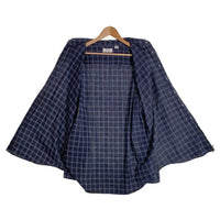 80-90's SEARS シアーズ ボタンダウン フランネルチェックシャツ ブルー Size XL 福生店