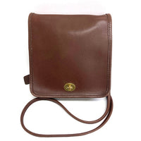 OLD COACH オールドコーチ 9620 USA製 ターンロック ショルダーバッグ スクエアポシェット ブラウン 瑞穂店