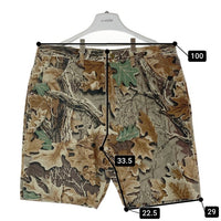 Wrangler ラングラー 35006CF USA製 リアルツリー柄 迷彩 ショートパンツ ブラウン size40 瑞穂店