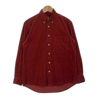 CHAPS RALPH LAUREN チャップス ラルフローレン ボタンダウン コーデュロイシャツ 総柄 ボルドー Size M 福生店