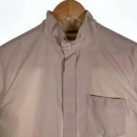 FUMITO GANRYU フミトガンリュウ BANDED COLLAR SHIRT バンドカラー 比翼 デザインシャツ ベージュ 半袖 Fu1-Sh-10 Size 2 福生店