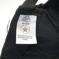 80-90's SKATE N.Y.C. スケートニューヨークシティ 刺繡 5パネルキャップ ブラック 福生店