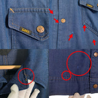 70's Lee リー ウエスタンデニムジャケット スナップボタン インディゴ Size M-L 相当 福生店