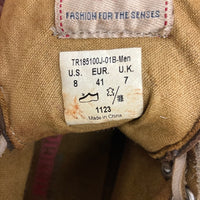 TRUE RELIGION トゥルーレリジョン 1123 スウェード ハイカットスニーカー ブラウン sizeUS8 瑞穂店