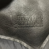 HYSTERIC GLAMOUR ヒステリックグラマー レザーヨーク ナイロン ダウンベスト 襟ボア ブラック 0294AV03 Size M 瑞穂店