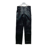 VANSON バンソン レザーパンツ テーパード ブラック 裾切りっぱなし Size 34 瑞穂店