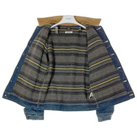 Lee リー LS1030 101 STORM RIDER 裏ブランケット 襟コーデュロイ デニム トラッカージャケット Gジャン インディゴ sizeL 瑞穂店