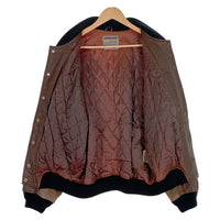 KANSAI MAN YUTAKA NISHIMURA カンサイ マン ユタカニシムラ オールレザー スウェード切替 アワードジャケット スタジャン ブラウン Size L-XL 相当 福生店