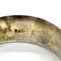 Railen・K 銀縄 ストーン 30mm シルバーバングル STERLING SV925 福生店