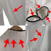 BURBERRY GOLF バーバリーゴルフ ハーフジップ プルオーバー カットソー 長袖 ホワイト BFV66-322-01 Size LL 福生店