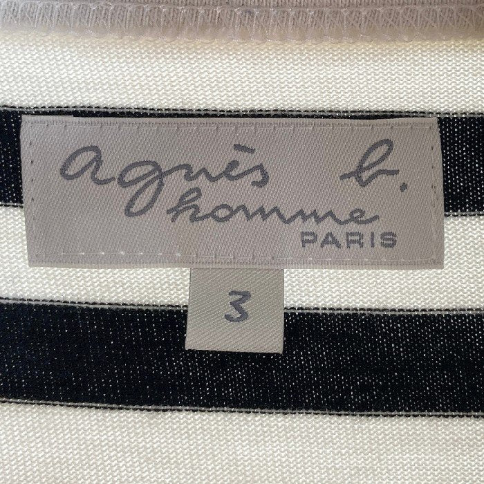 agnes b. homme アニエスベー オム ボーダー Tシャツ ブラック