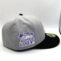 NEW ERA ニューエラ 59FIFTY Atlanta Braves アトランタ ブレーブス ベースボールキャップ グレー ブラック サイドパッチ Size 7 1/4 (57.7cm) 福生店