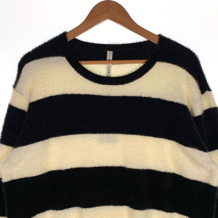 glamb グラム ボーダー　ニット/カートコバーン glamb グラム ボーダー ニット セーター カートコバーン 赤黒 モヘア調