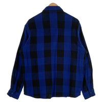 B&Y UNITED ARROWS ユナイテッドアローズ ブロックチェック ウエスタンシャツ ブルー 1226-173-0045 厚手 Size M 福生店