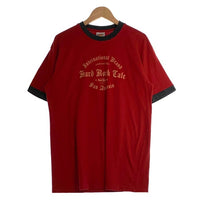 90-00's Hard Rock Cafe ハードロックカフェ プリント リンガーTシャツ レッド ブラック Size L 福生店