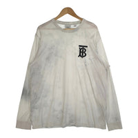 BURBERRY LONDON ENGLAND バーバリー モノグラム ロングスリーブTシャツ ホワイト 8024600 デニム色移り Size XL 福生店