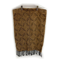 FENDI フェンディ ズッカ柄 ウール マフラー ブラウン 瑞穂店