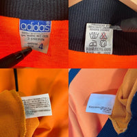 70's adidas アディダス トラックジャケット オレンジ ブラック 西ドイツ デサント Size 4 福生店
