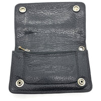 Chrome Hearts クロムハーツ 1ZIP レザーウォレット クロスボールボタン ブラック 福生店
