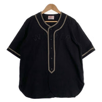 WAIPER.inc ワイパー BASEBALL SHIRT ベースボールシャツ ブラック WP1045 Size L 福生店