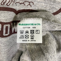 WAREHOUSE ウエアハウス 4601 CLIFTON プリントTシャツ 杢グレー Size M 福生店