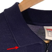 SUPREME シュプリーム 19AW LACOSTE ラコステ Pique Zip L/S Polo ピケ ハーフジップポロシャツ ロングスリーブ ネイビー Size M 福生店