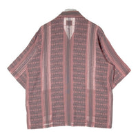 Needles ニードルズ 23SS Cabana Shirt カバナシャツ 開襟 半袖 ジャカード ピンク グレー MR242 Size L 瑞穂店