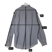 Ralph Lauren ラルフローレン CLASSIC FIT ボタンダウン 長袖チェックシャツ ブルー×ホワイト sizeXXL 瑞穂店