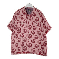 Needles ニードルズ MR240 S/S One-Up Shirt Papillon オープンカラーシャツ パピヨン柄 ジャガード織 ピンク sizeL 瑞穂店