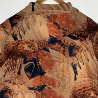 SAPEur サプール 大鷹 半袖 アロハシャツ ブラウン A0023-364 Size L 福生店