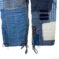 JUNYA WATANABE COMME des GARCONS MAN ジュンヤワタナベ コムデギャルソンマン WO-P009 AD2014 インディゴ 和柄 パッチワーク イージーパンツ インディゴ sizeS 瑞穂店